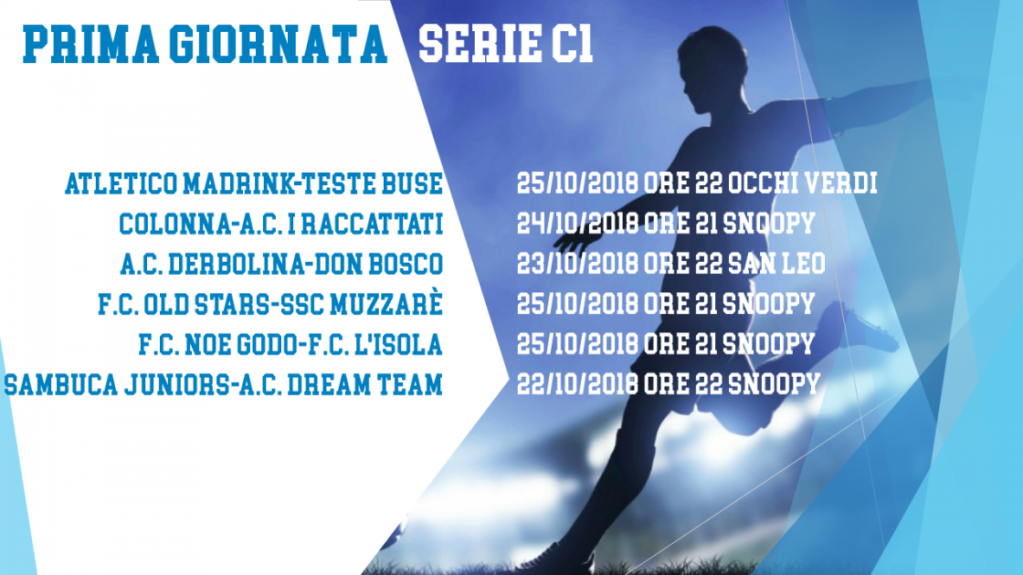 Prime giornate Campionati 2018-19